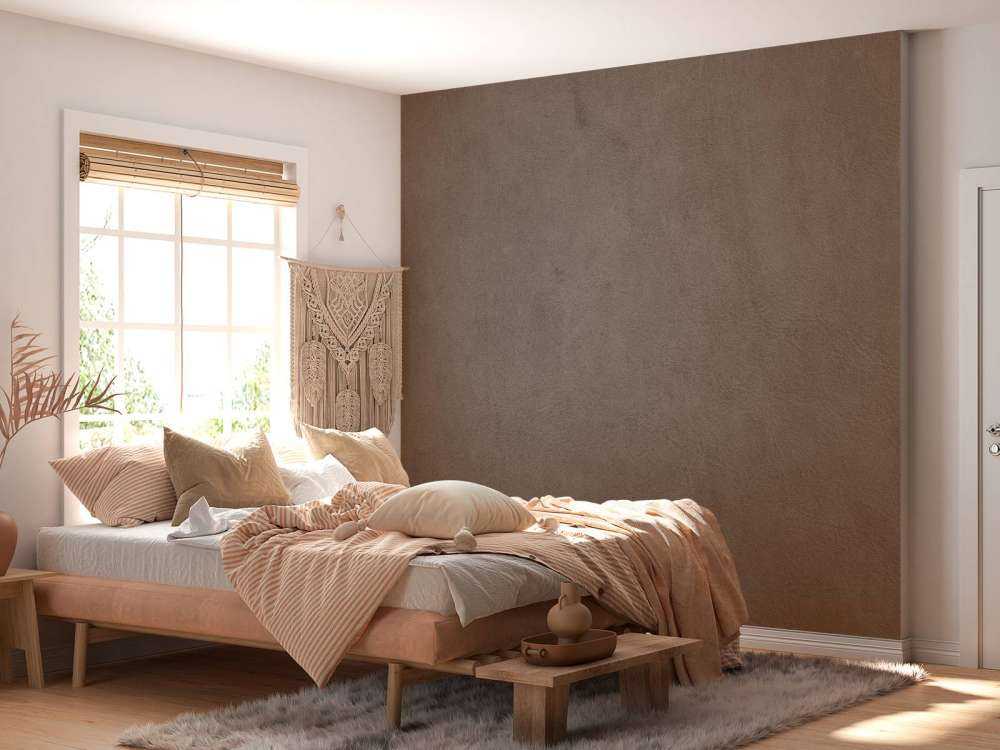 Taupe leder