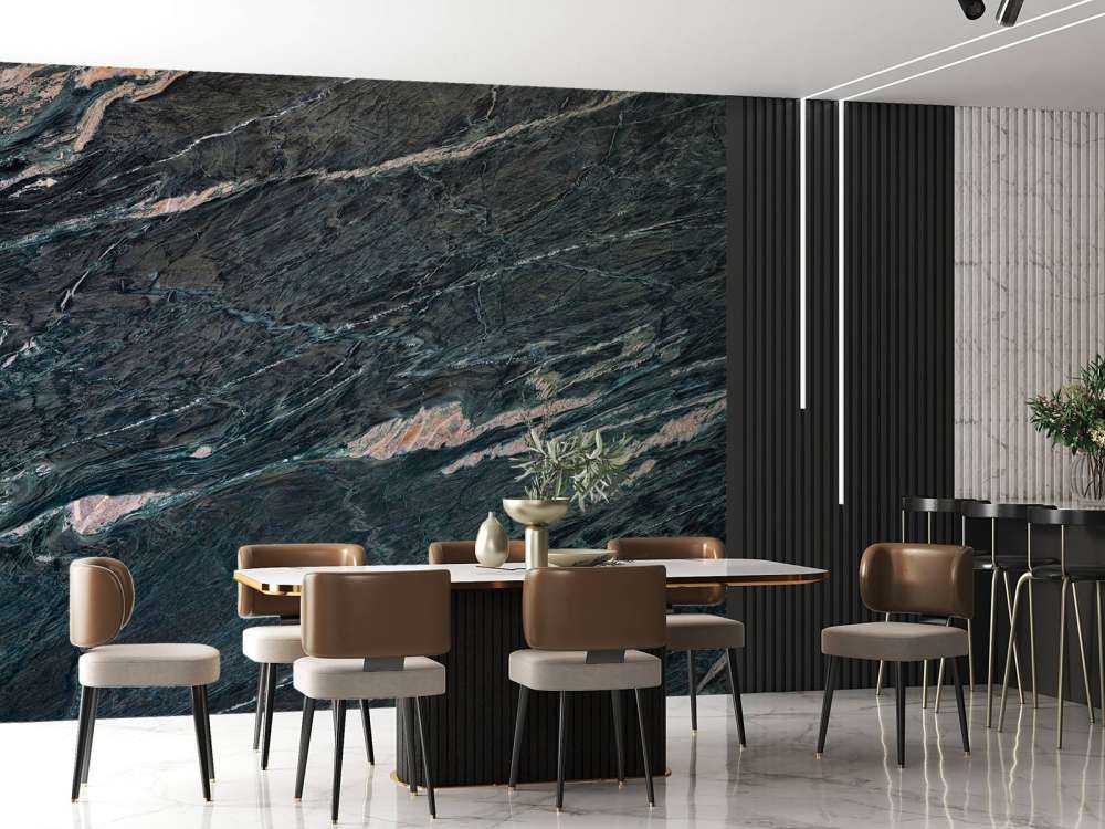 Marmer met golvende structuur