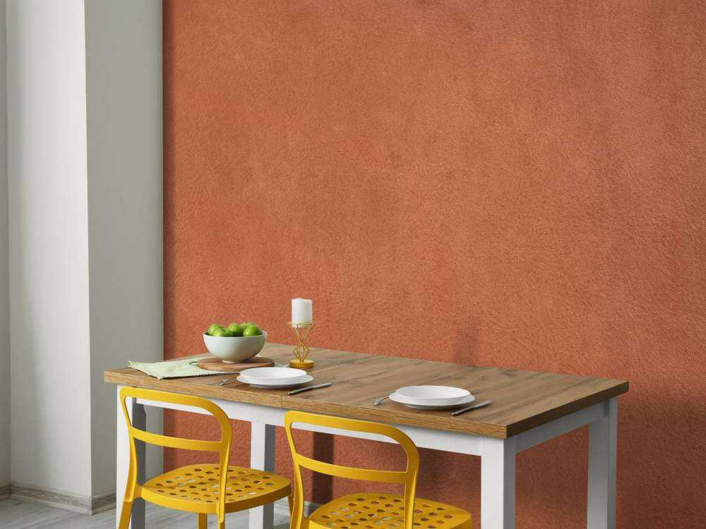 Leren structuur in terracotta kleuren