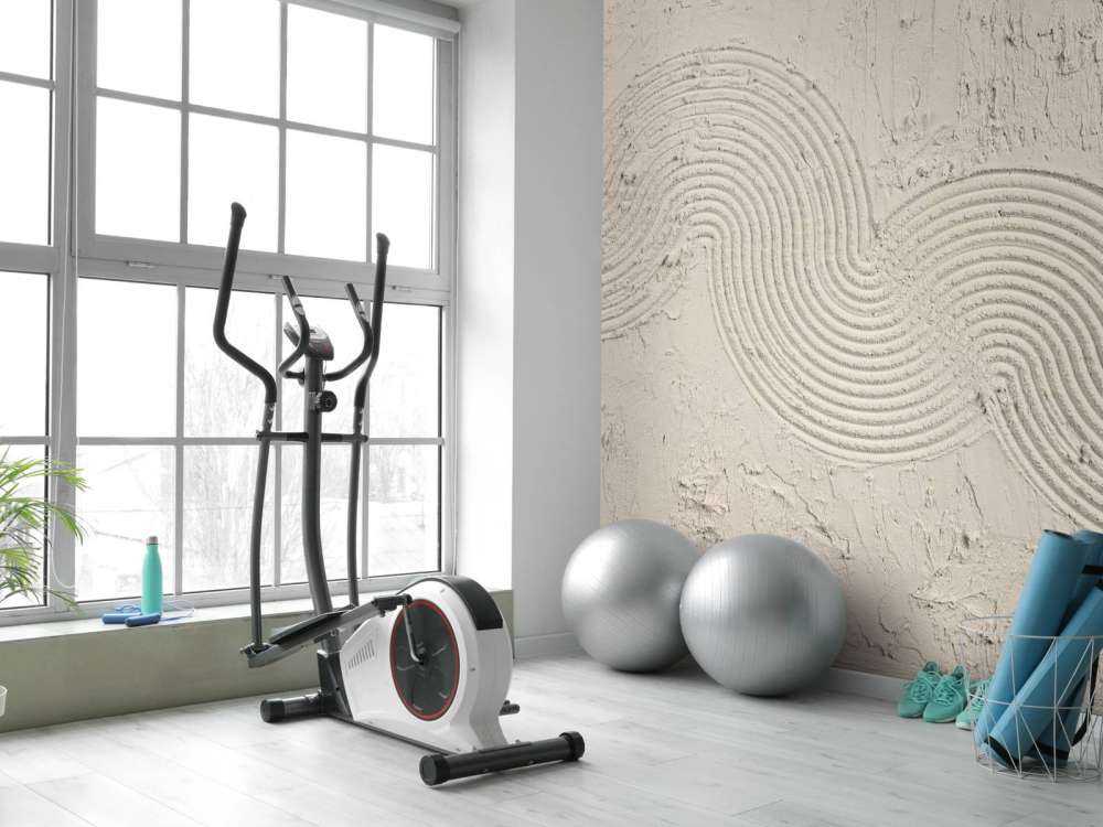 Zen garden structuur in linnen