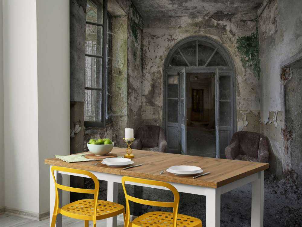 Gang in verlaten huis