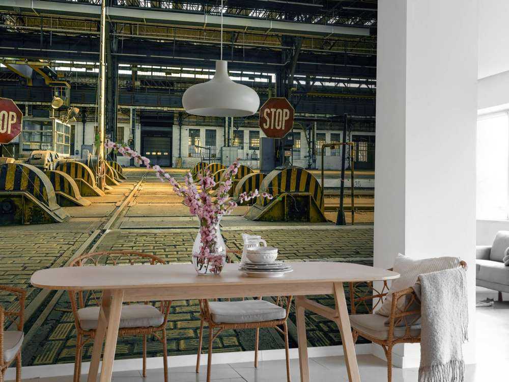 Verlaten industrie hal