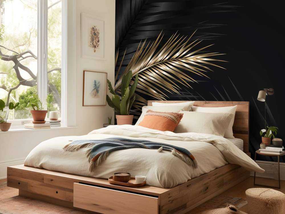 Sierlijke palmbladeren