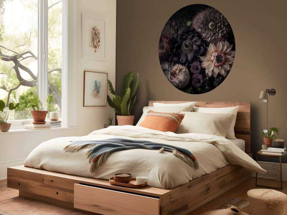 Dark moody flowers bohemian luxury