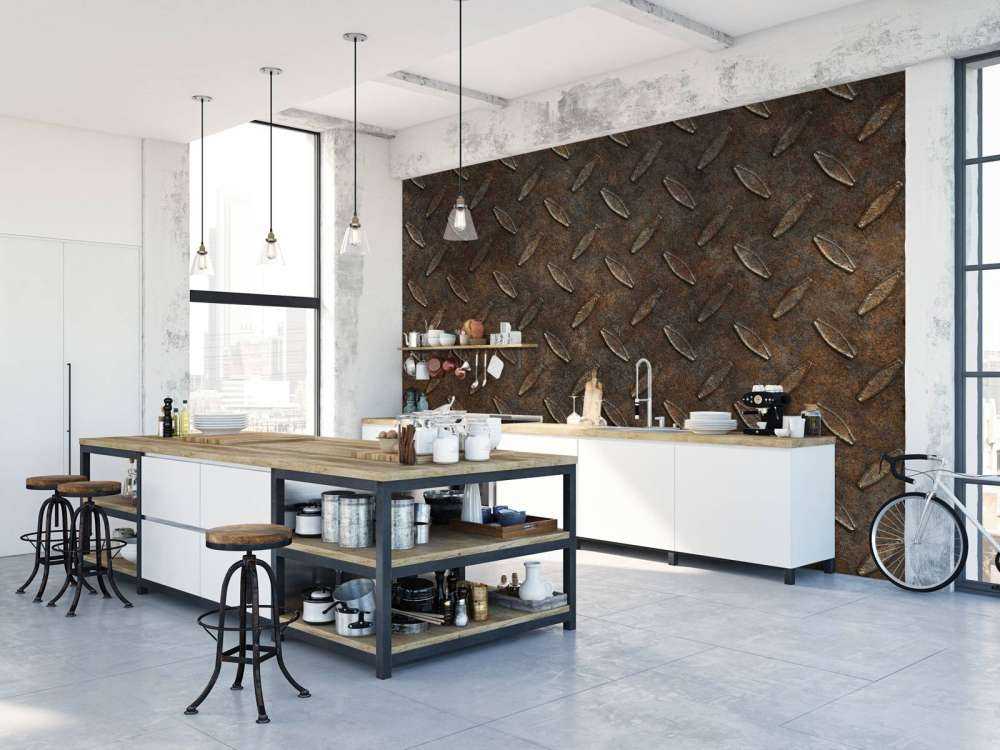 Urban grit fusion rusty diamond plate