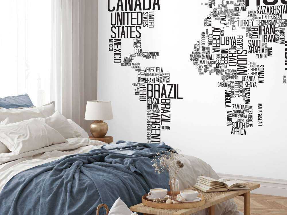 Typografische wereldkaart