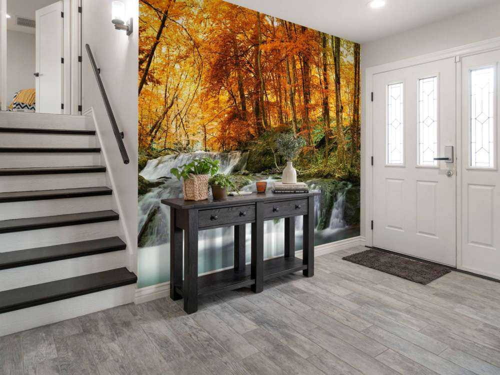 Waterval in de herfst