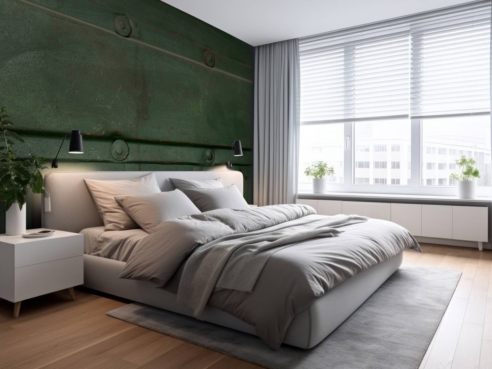 Groene metalen structuur