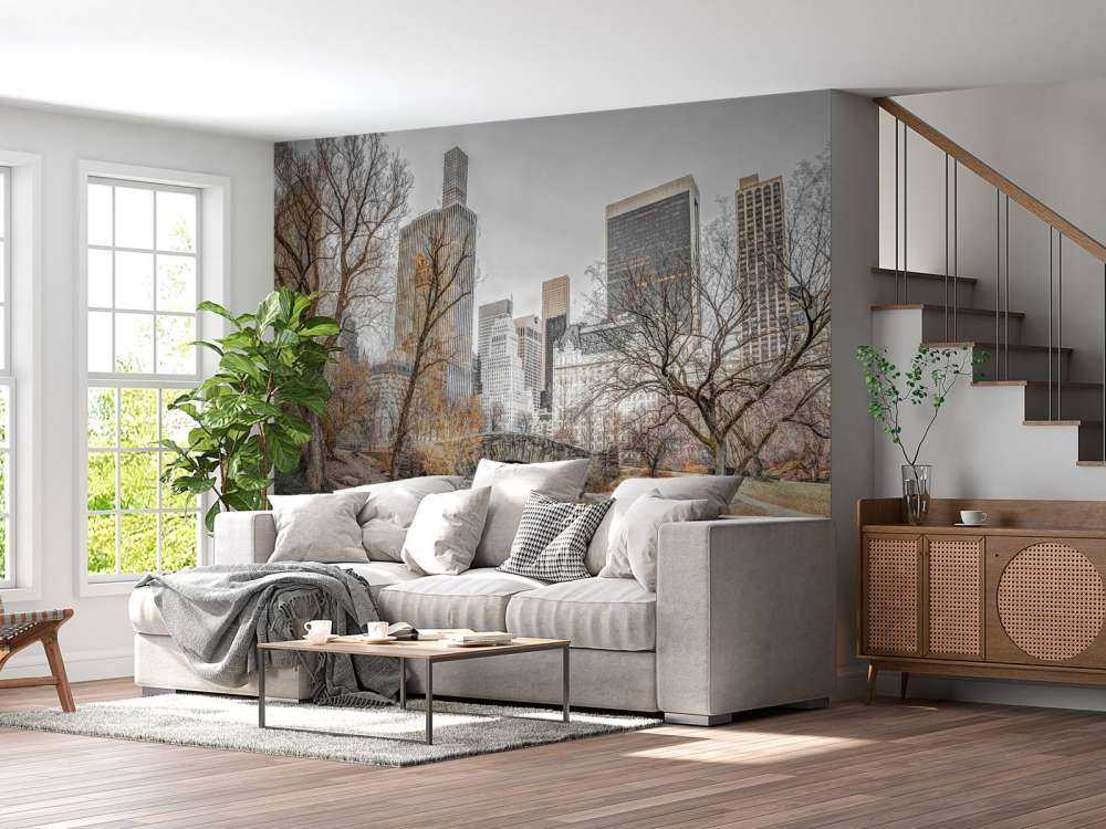 Central park in de winter