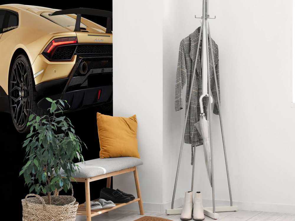 Lamborghini Huracán - Linker achterkant, zwart