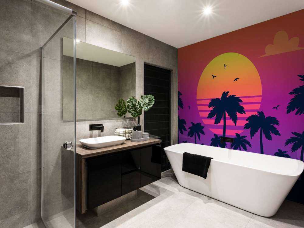 Illustratie van een zonsondergang