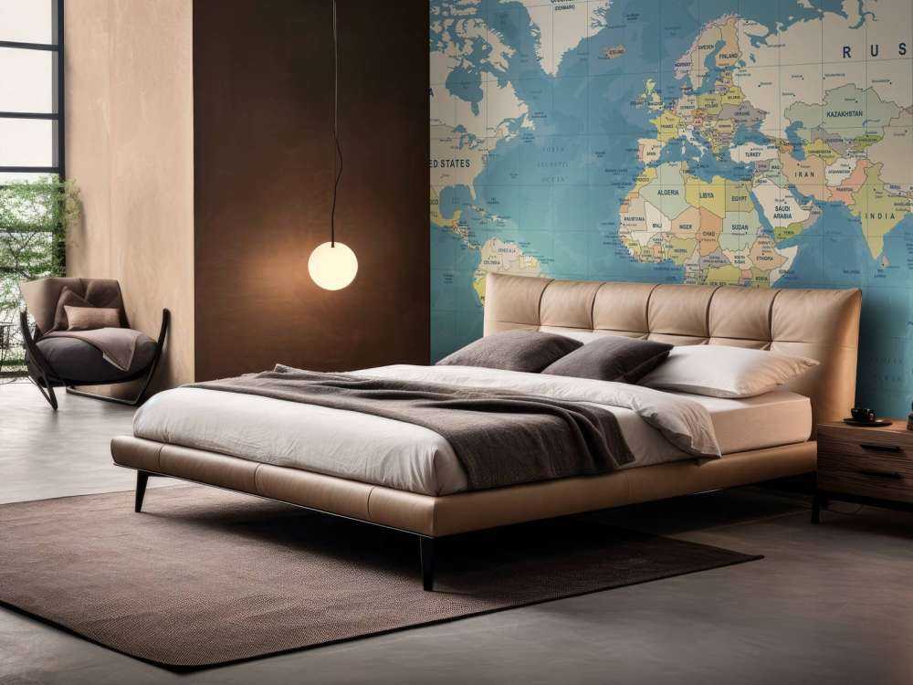 Wereldkaart met namen