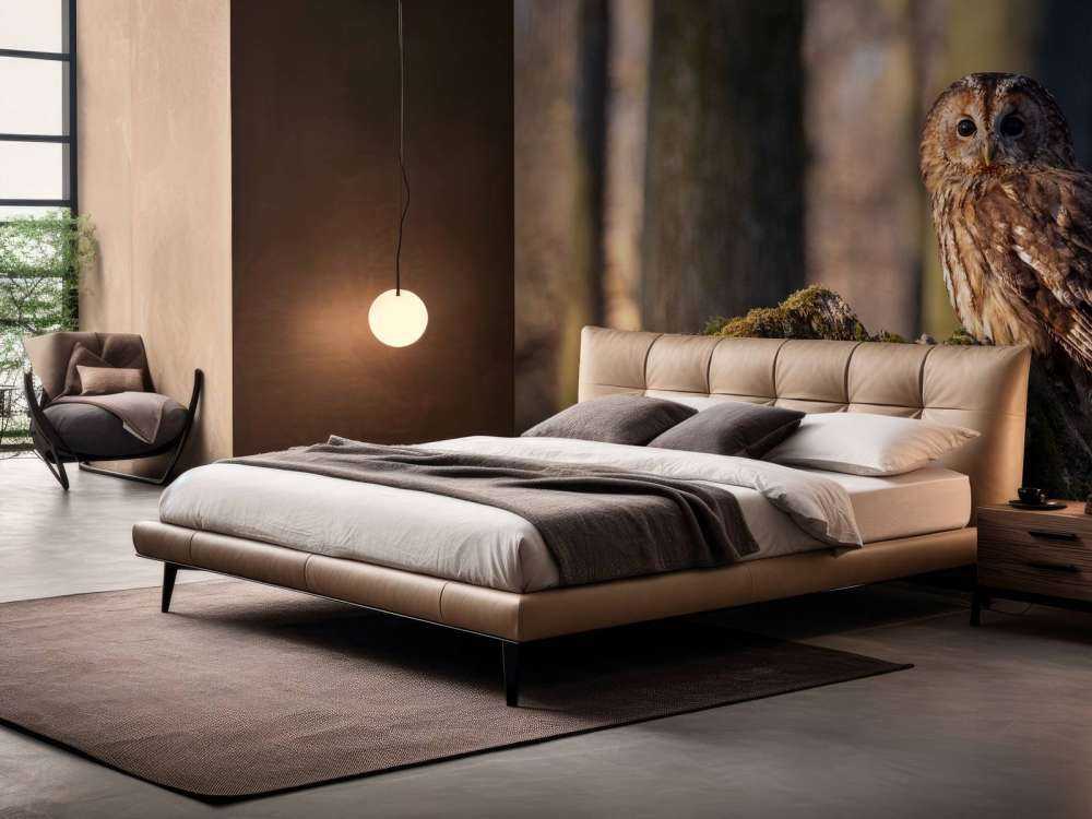 Uiltje op een afgebroken boom