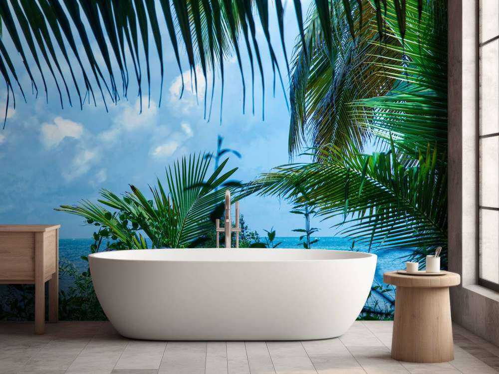 Zee vanuit de jungle