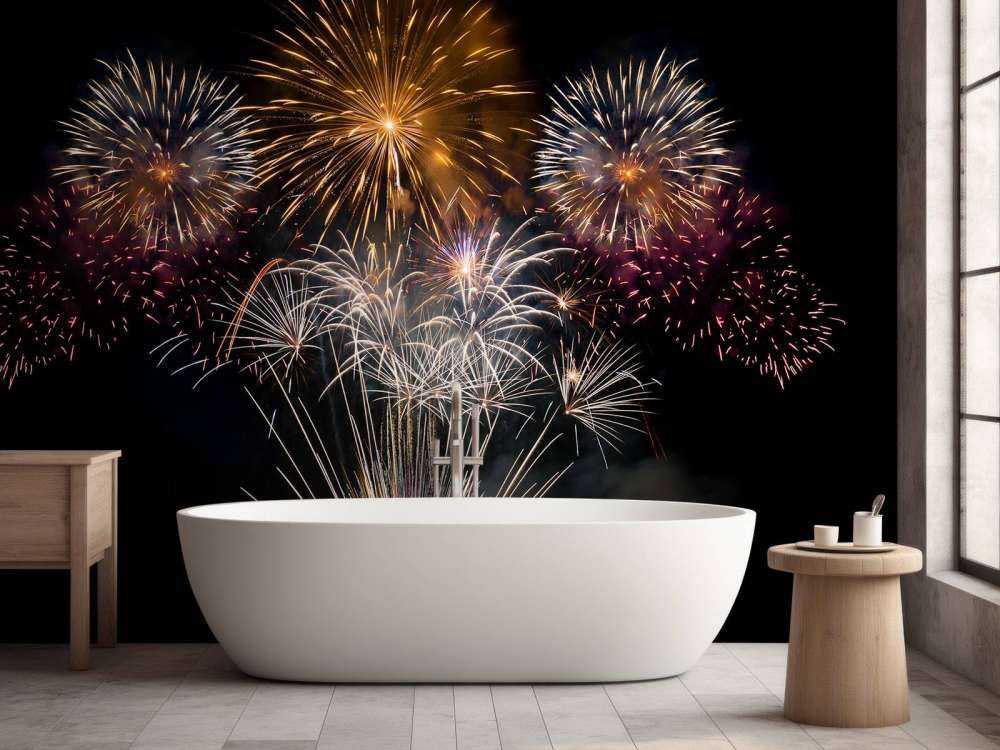 Kleurrijke vuurwerk design