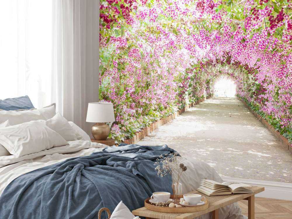 Botanische tuin met orchideeën