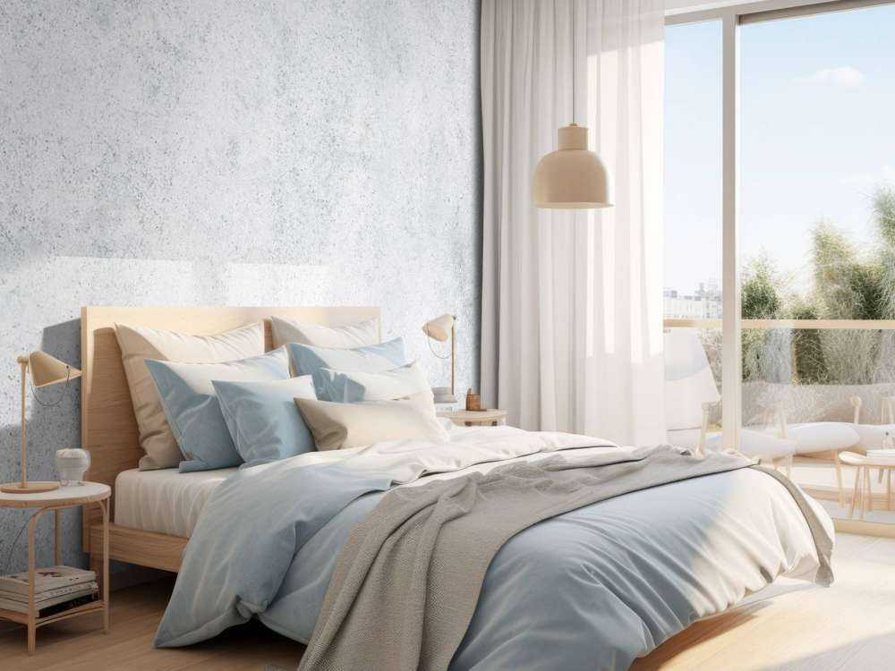 Lichtgrijs betonnen muur