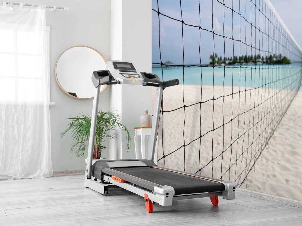 Volleybalnet op een Tropisch strand