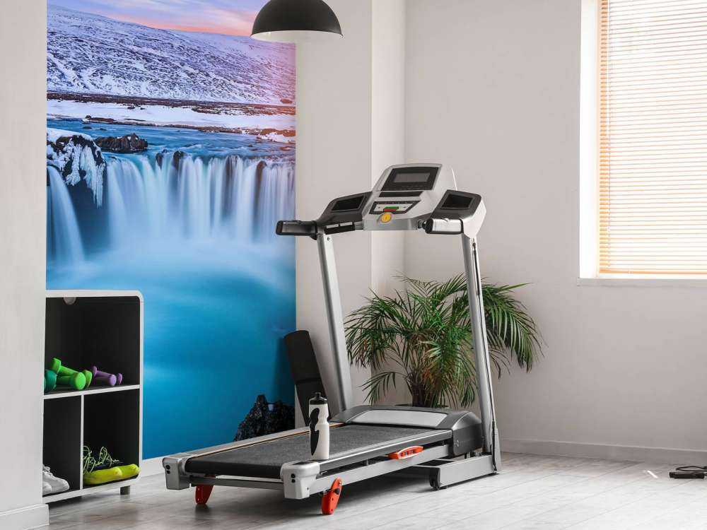 Goðafoss waterval bij zonsondergang