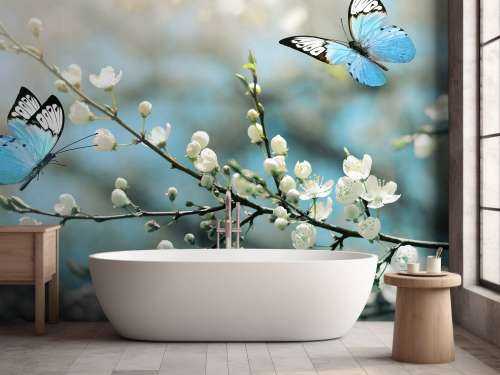 Blauwe vlinders