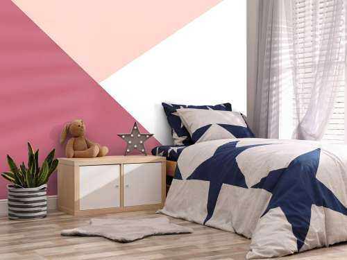 Driehoeken in roze tinten