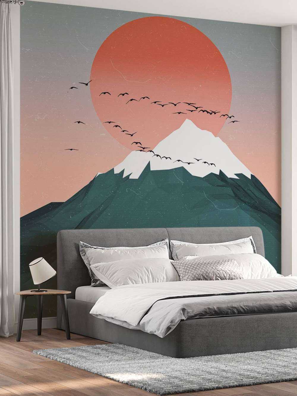 Minimalistische berg illustratie
