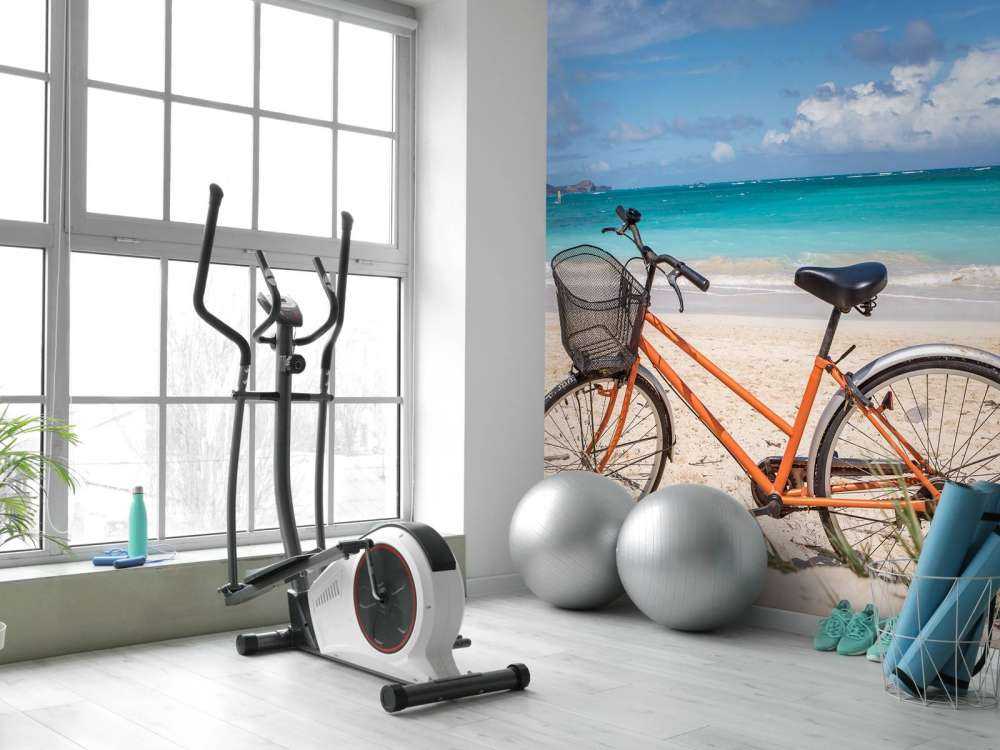 Fiets op het strand