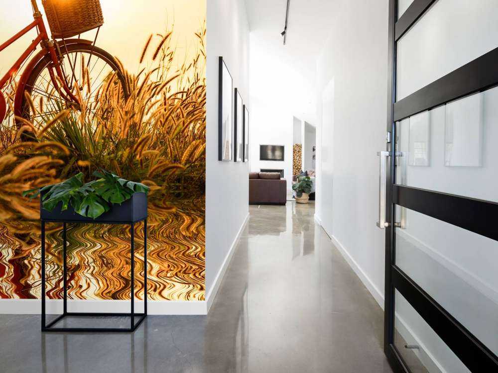 Fiets bij zonsondergang