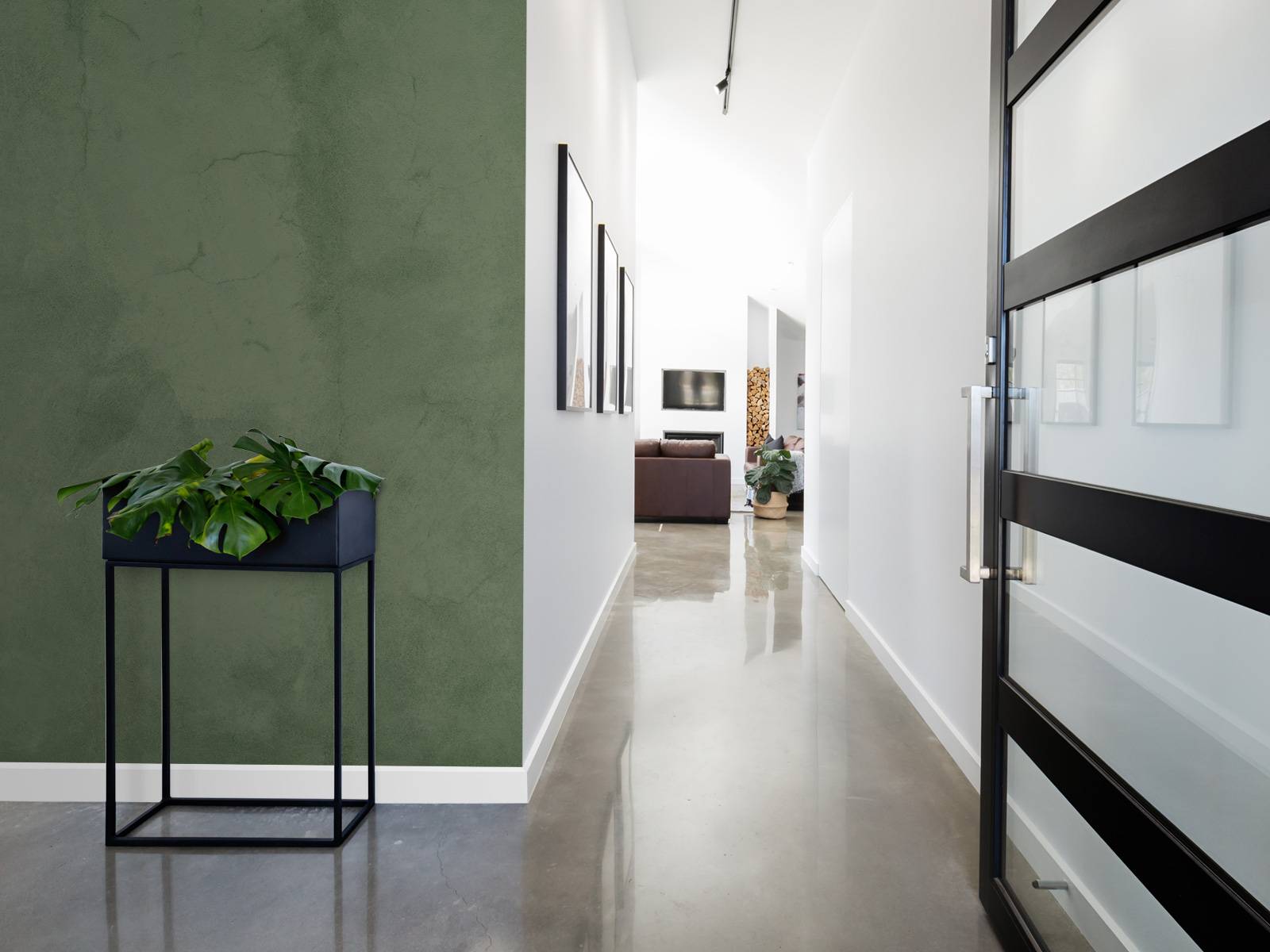 Olijfgroen beton