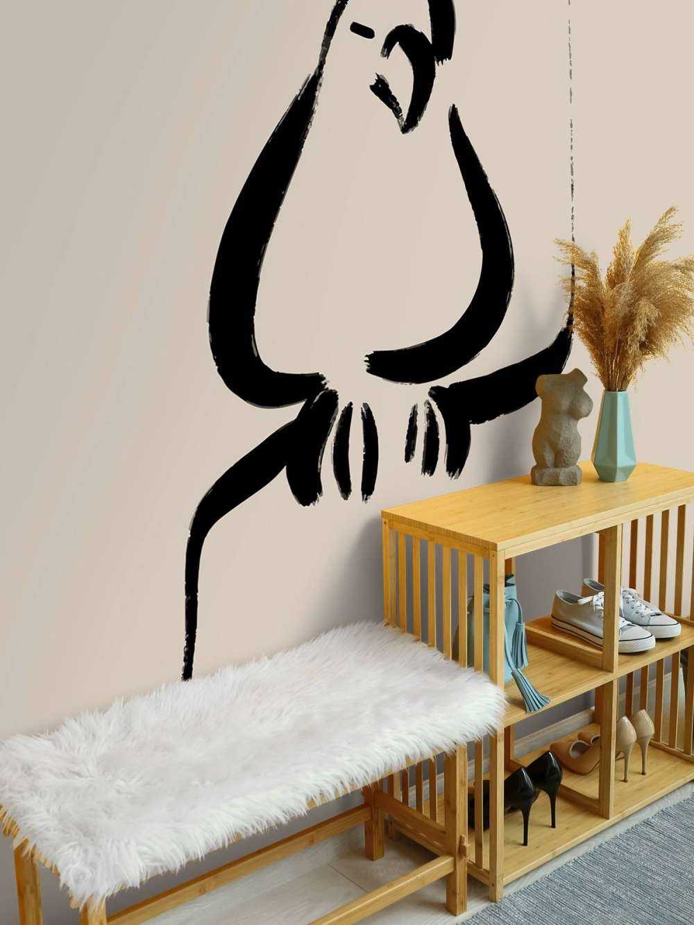 Abstracte vogel illustratie