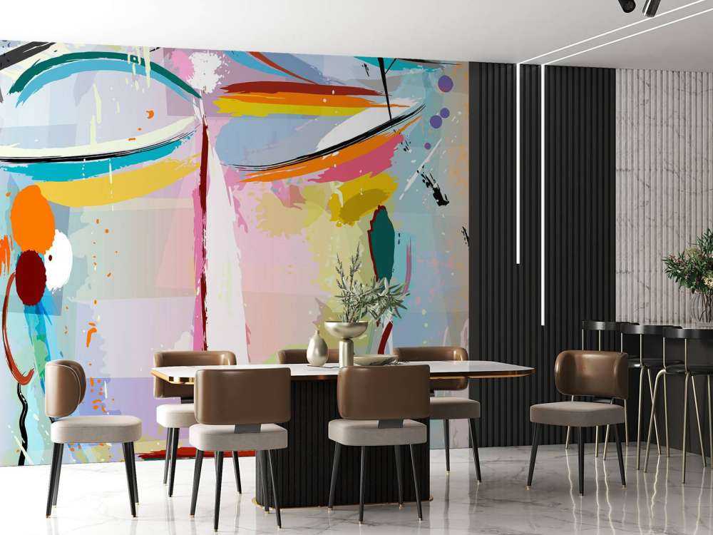 Abstract gezicht van een vrouw