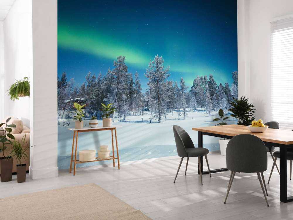 Groen Noorderlicht in Noorwegen