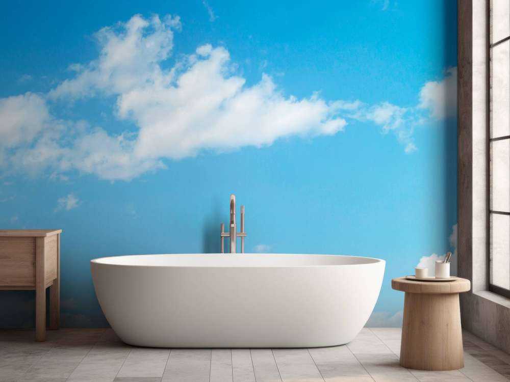 Een helder blauwe lucht