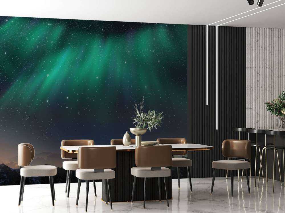 Noorderlicht met sterrenhemel