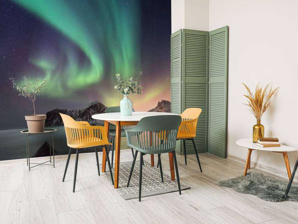 Verlichte nacht door Noorderlicht
