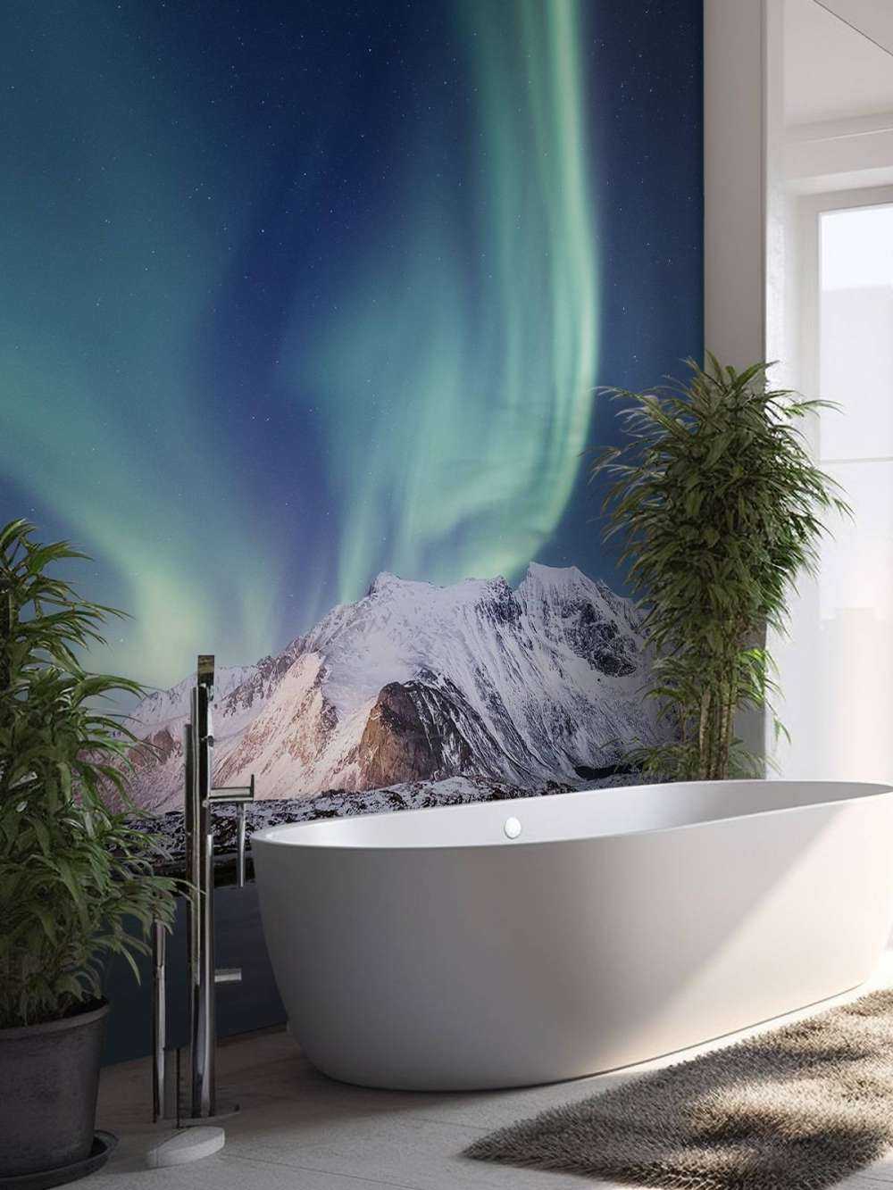 Mint kleurig Noorderlicht in Alaska