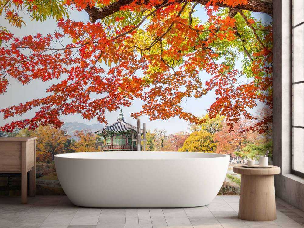 Gyeongbukgung Palace in de herfst