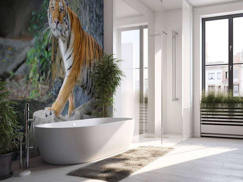 Een grote Sumatraanse tijger