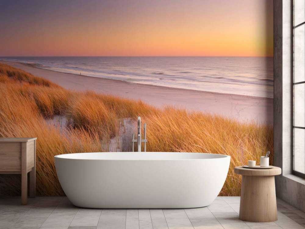 Zonsondergang op de duinen