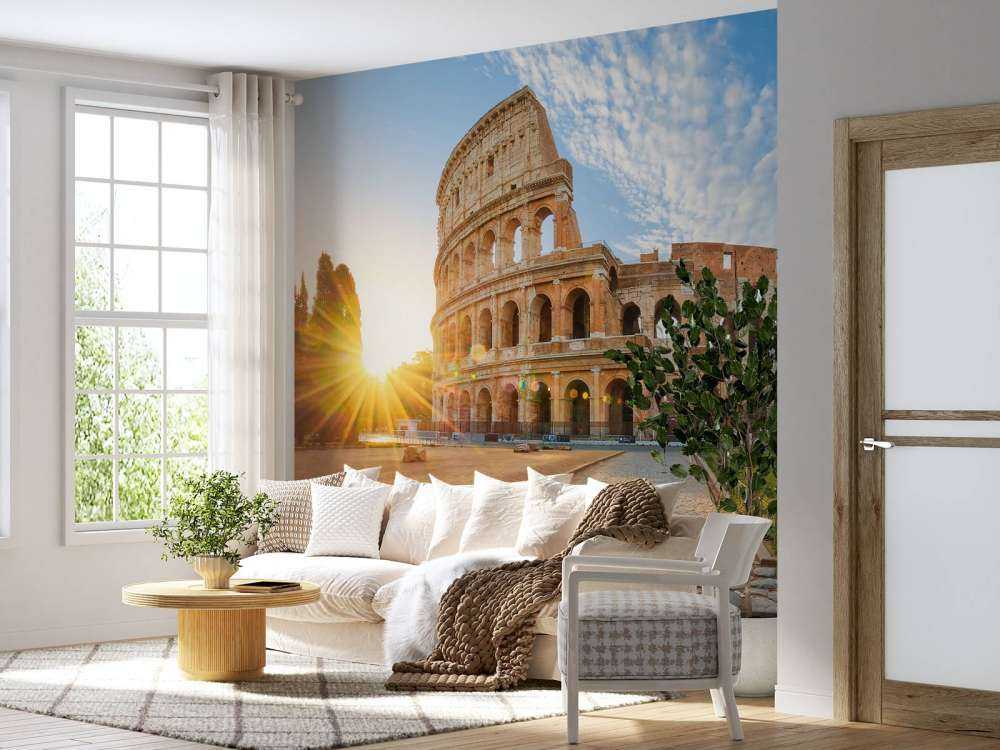 Colosseum in Rome bij zonsopkomst
