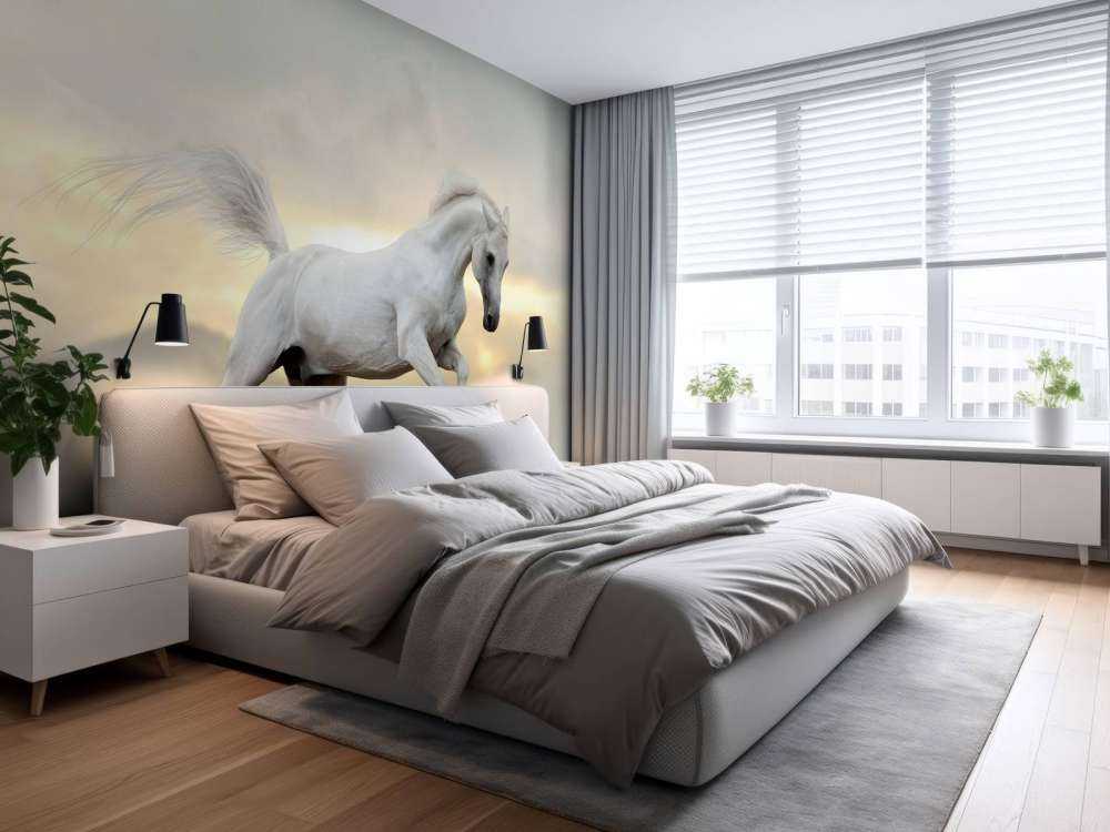 Arabische Hengst in het stof