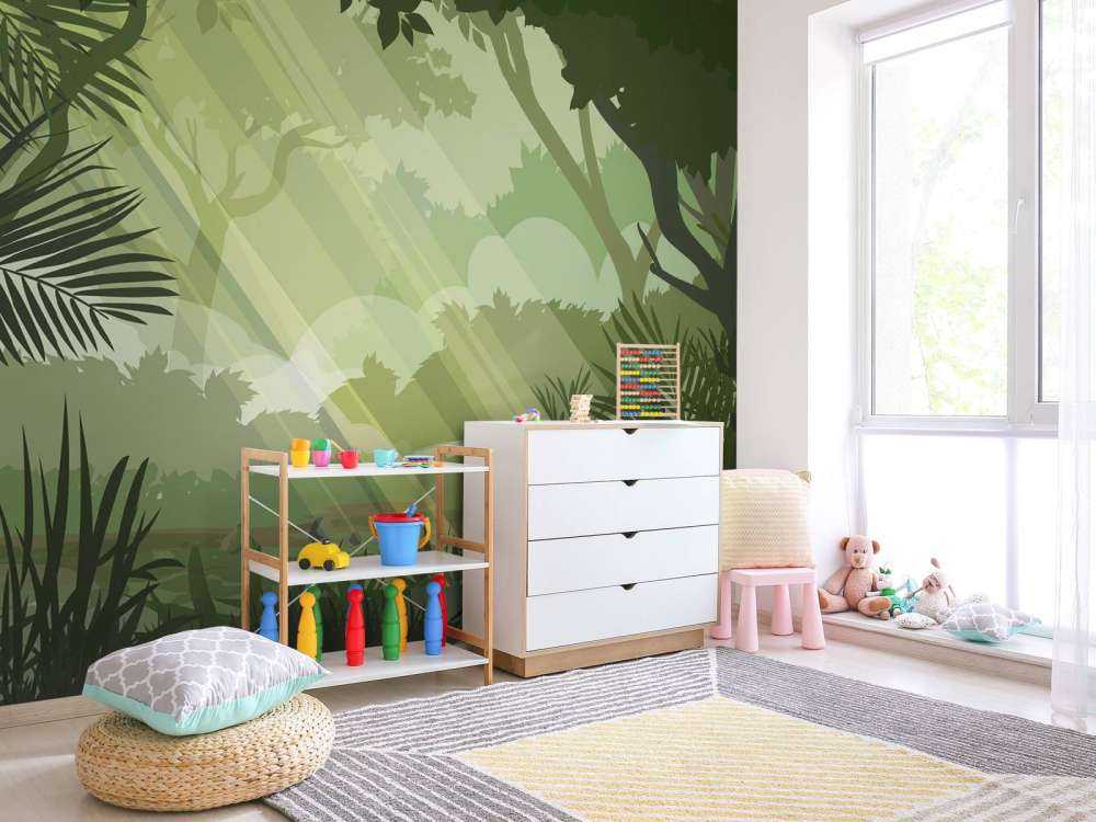 Illustratie groene jungle