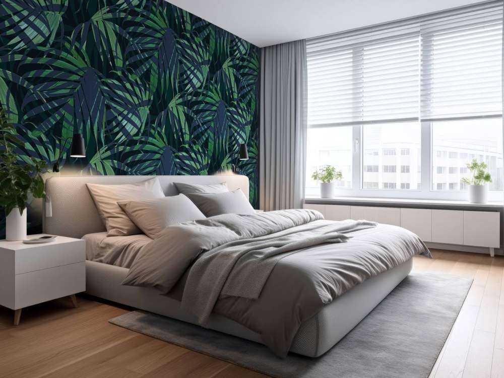 Groene palmbladeren