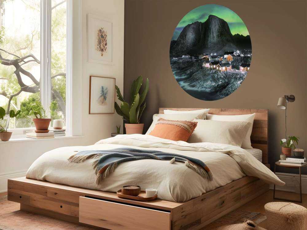 Noorderlicht boven Hamnøy