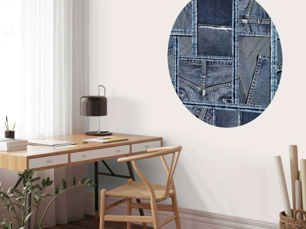 Blue denim texture