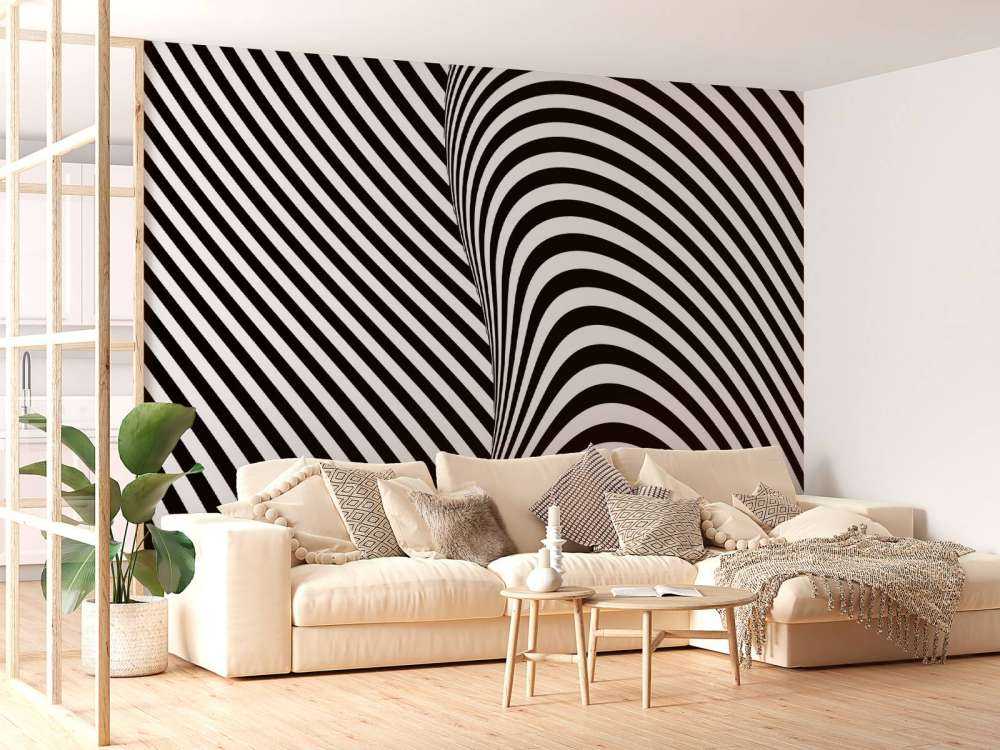 Black and white op art