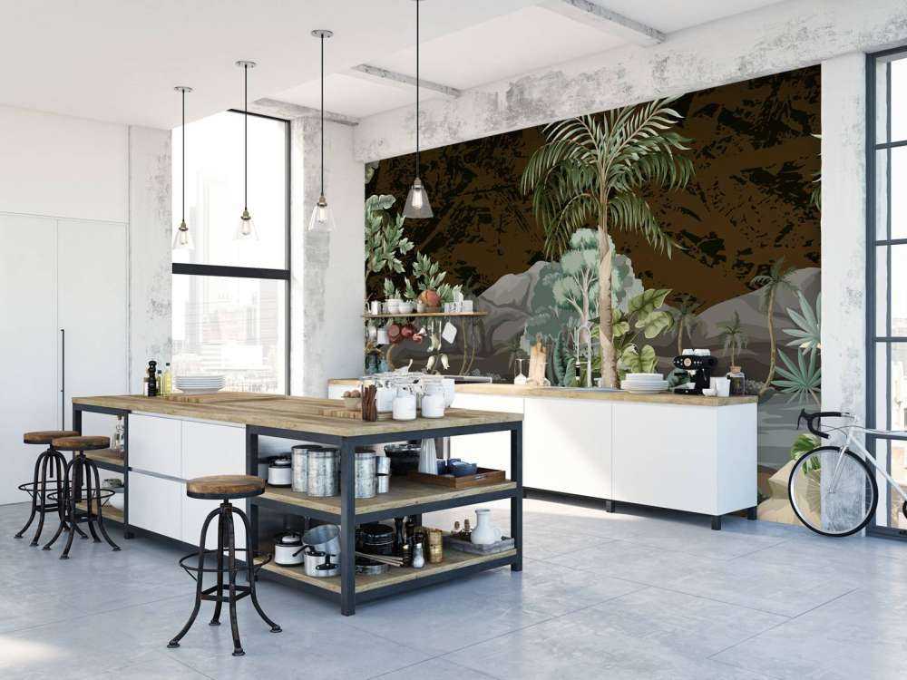 Jungle landschap met rivier