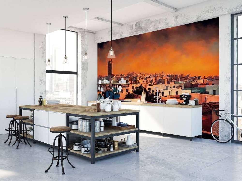 Casablanca bij zonsondergang