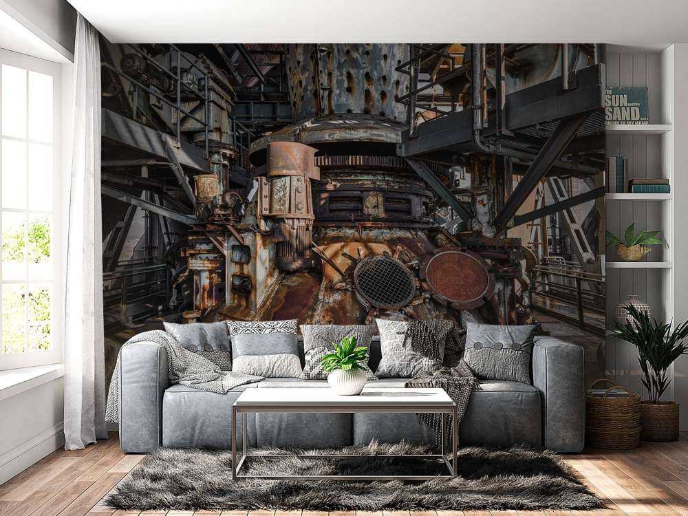 Roestige oude fabriek