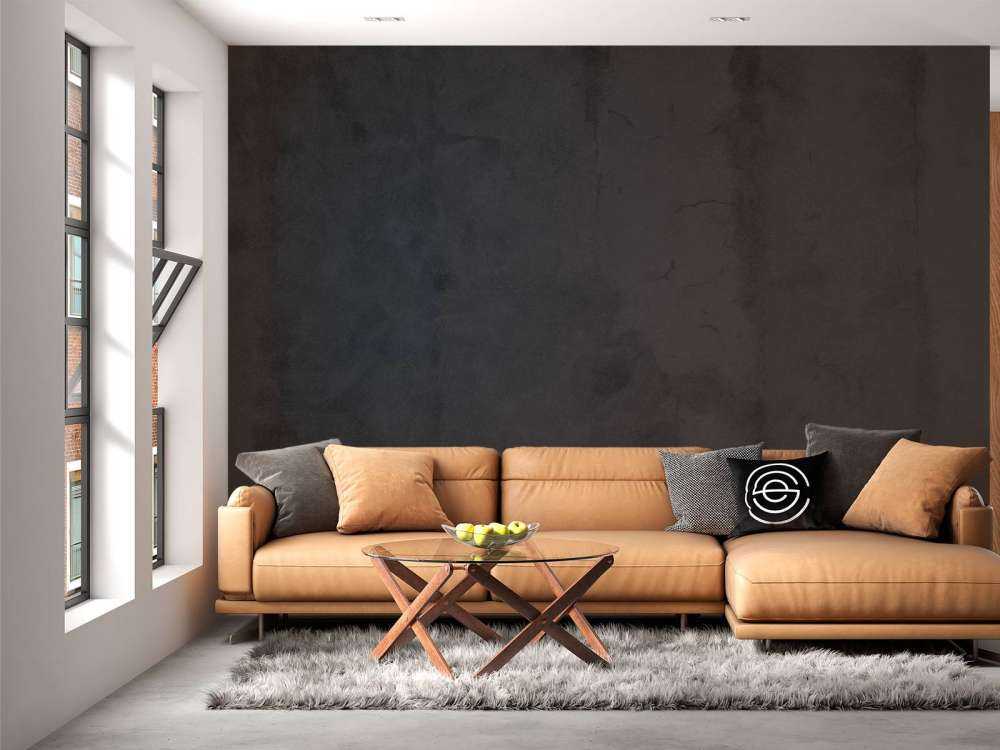 Houtskool grijs beton